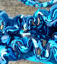 Mixed Blue, Couched Shoulder Bag, Great Gift, Soft Feel. - Image 9