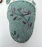 Hanging decoration of a baby footprint - new baby, christening, christmas  - Image 9