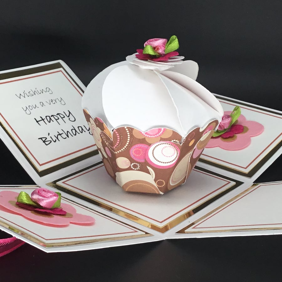 3D Delicious Cupcake Birthday Card 
