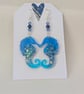 Sea Horse Shaped Resin Earrings 