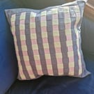 Gorgeous hand crafted woven fabric 45cm cushion with new pad