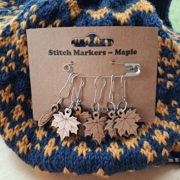 Maple Stitch Markers