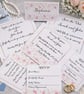 Painterly Floral Wedding Details Card – Information Insert - Image 2