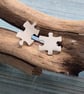 Sterling Silver Puzzle Stud Earrings