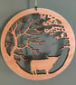 Small Highland Cow under the Trees - Wooden wall hanging - Image 5