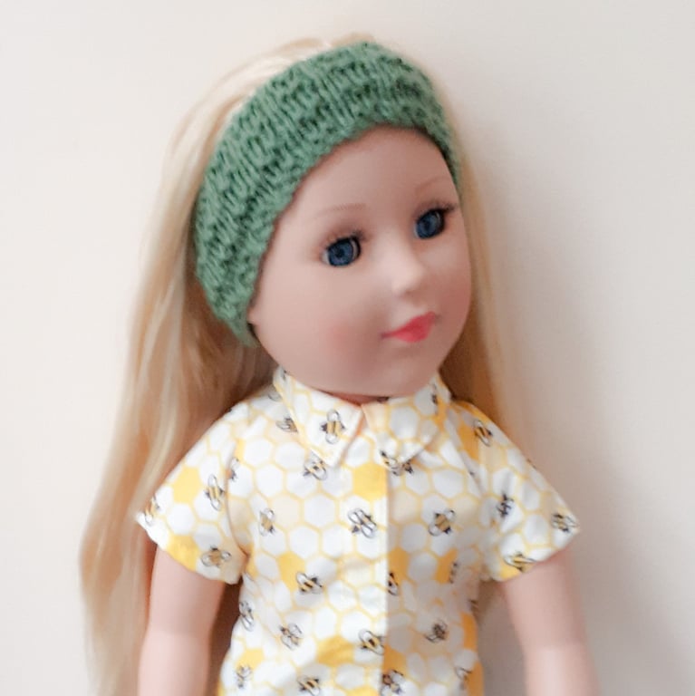 KNITTING PATTERN PDF Cypress Headband for Doll
