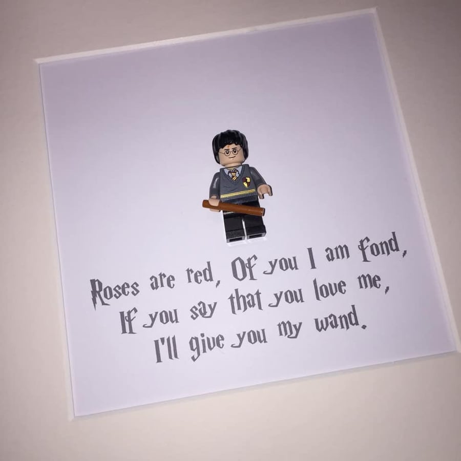 HARRY POTTER - Framed Lego minifigure - Valentine Special