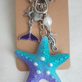 Gorgeous Starfish Key ring - Bag Charm - Key Chain