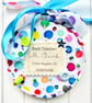 Best Teacher Personalised Hoop,  From Child Name Class 2025,  Spot Cotton TA 