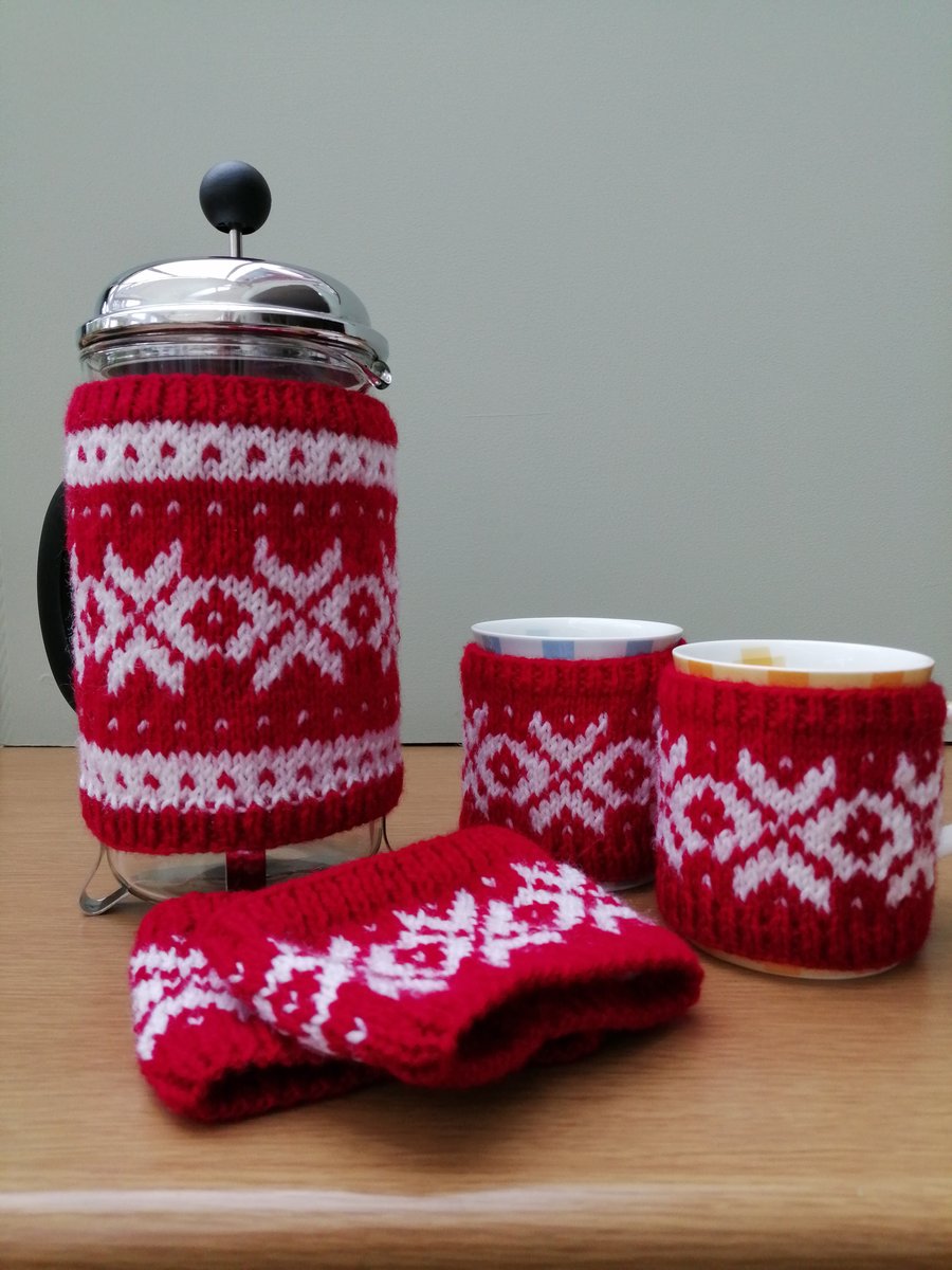 Cafetiere and Mug Cosies