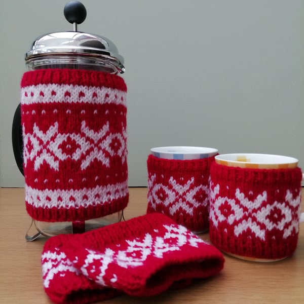 Cafetiere and Mug Cosies