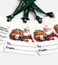 Set of 4 Plantable Christmas Gift Tags, Wildflower Seed Paper Festive Santa Tags - Image 5