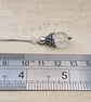 Small clear quartz cone pendant necklace. April Birthstone - Image 4