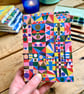 Hand Bound A6 Watercolour Sketchbook with Coptic Stitch Exposed Spine.