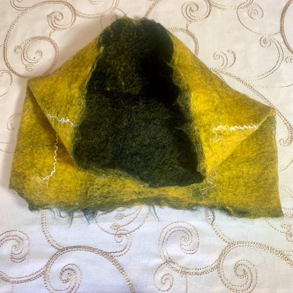 Perfectly Imperfect Cobweb Felted Cowl