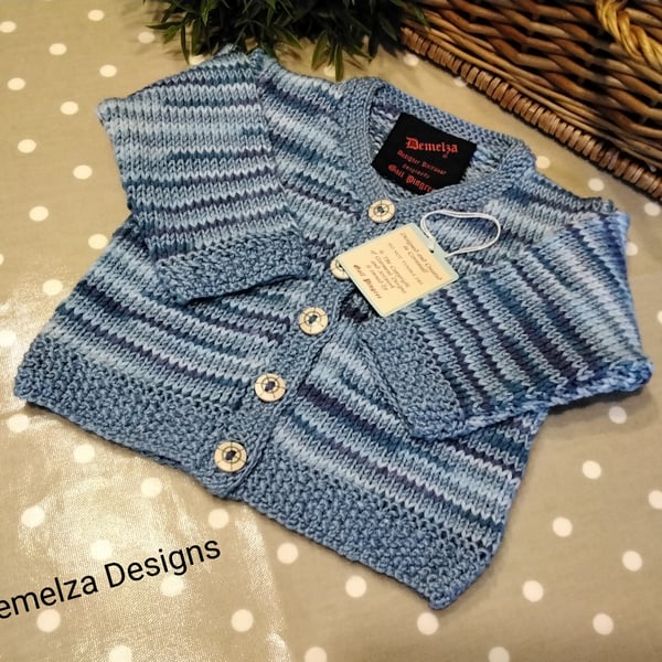 Baby Boys Eco Pure Cotton Cardigan 6-12 months size