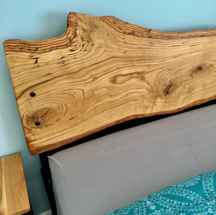 Premium Oak Headboard, King Size Bed, Frame, Be... Folksy