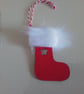Christmas stocking. Wooden decoration. Christmas decoration. Ref 481