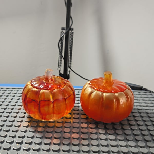 Resin Pumpkin Jewelry Box: Autumn Decorative Jar- Halloween Gift