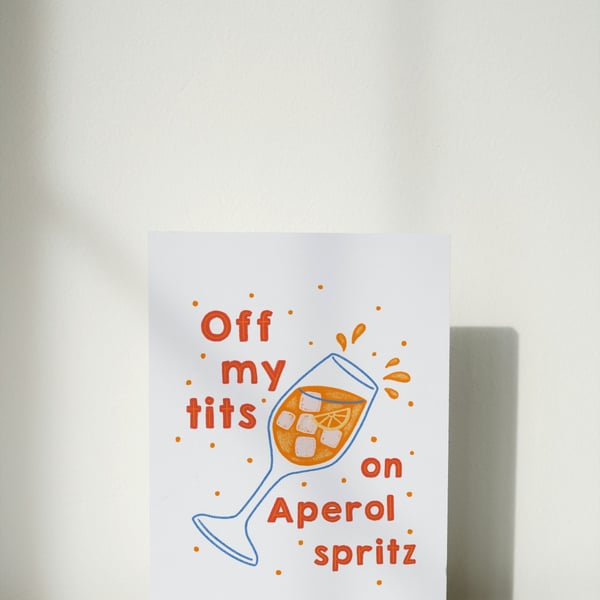 Aperol Spritz - Funny Celebration Blank A6 Card