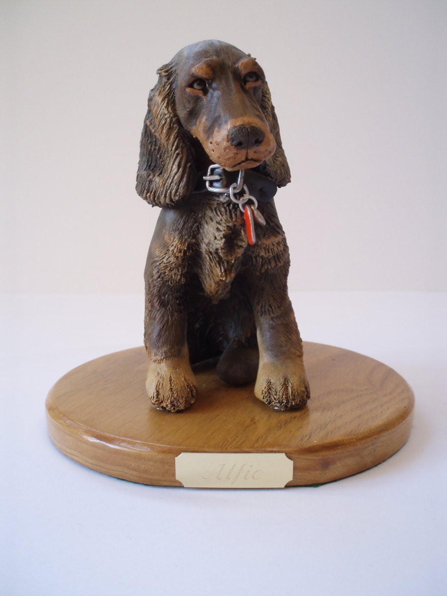 Commission a 3D Animal Pet Portrait sculpture in polymer clay 