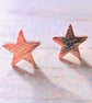 Rose Gold Plated Star Stud Earrings  - Image 1