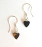 Haematite  Heart Drop Earrings - Image 1