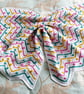 Bright crochet ripple blanket, boy or girl - Image 1