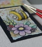 summer bee - original collaged aceo - Image 4