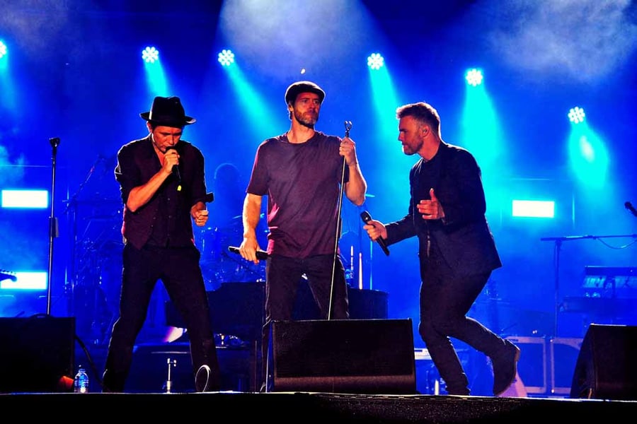 Take That Performing Live In Concert Photograph Print