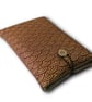 Seigaiha Wave Book Sleeve – Japanese Cotton Book Protector with Coconut Button - Image 6