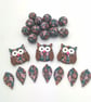 Owl, Round and Drop Patterned Bead Selection  - Image 2