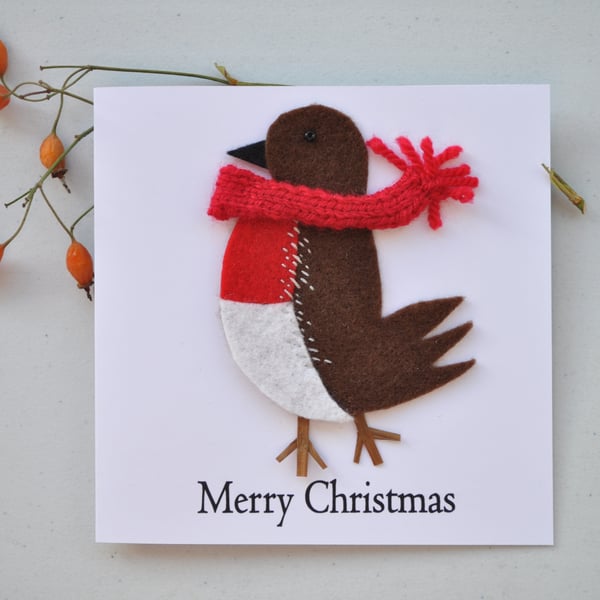 Robin Christmas card