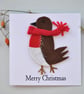 Robin Christmas card
