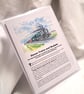 Original hand painted print of a Steam Train printed Greeting Card for charity - Image 4