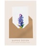 Lavender flowers Greetings Card (QM 335)