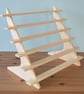 6 Tier Display Shelf Stand with Grooves for Crafts Shows and Markets, Countertop - Image 4
