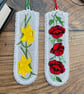 Free Standing Lace Embroidered Flowers Bookmark - Image 3