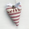 CHRISTMAS BUNTING - gingham, trees, hearts and stars