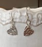 Embossed heart earrings  - Image 3