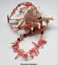 Designer Peach Quartz Designer Necklace - Image 2