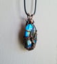 Natural Blue Labradorite & Copper Tree of Life Pendant Gift Crystal Jewellery  - Image 5
