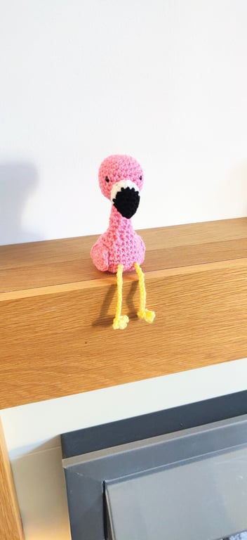 Flamingo Shelf Sitter, Pink Flamingo Home Decoration, Bird Ornament