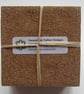 4 x Pink Geometric Ceramic Tile Coasters with Cork Backing - CLEARANCE PRICE - Image 5