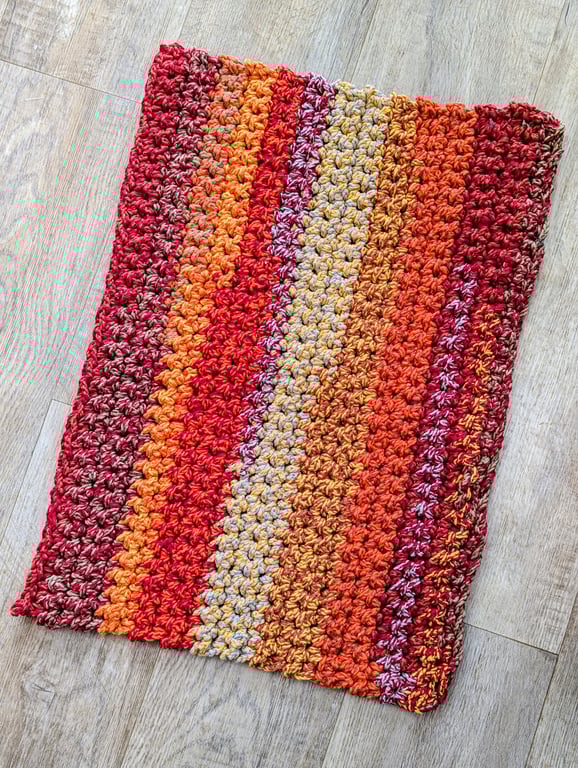 Rustic Farmhouse Style Rug (Double Crocheted)