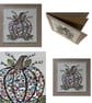 Liberty Textile Pumpkin Card: Embroidered Linen - Image 4