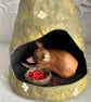 Paper mache fox assemblage art - Image 2