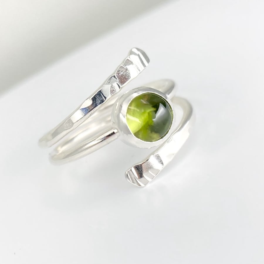 Peridot Satellite Ring