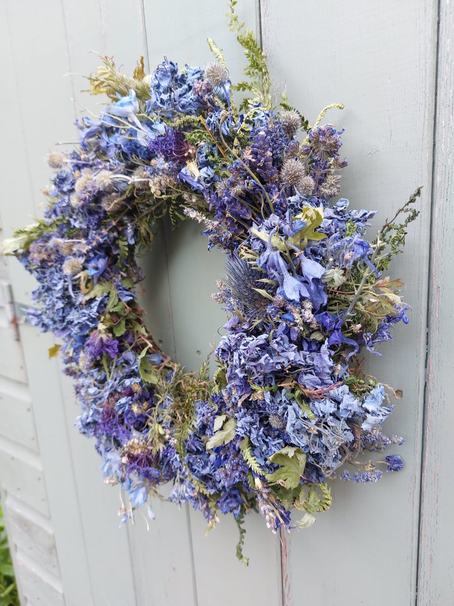 Dried Flower Wreath. 30cm Diameter. Handmade. 
