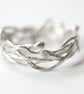 Hedgerows silver branches ring